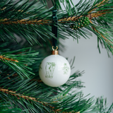 Christmas Bauble - Mistletoe & Wellies